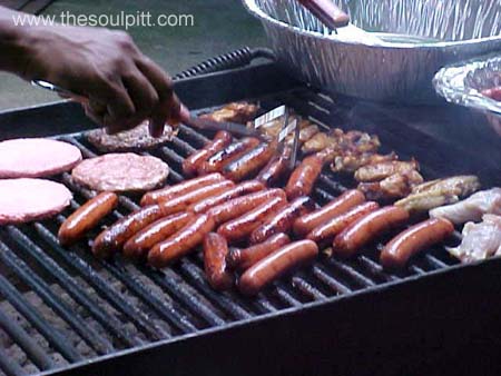 Alpha Brother gettin' his grill on 2!